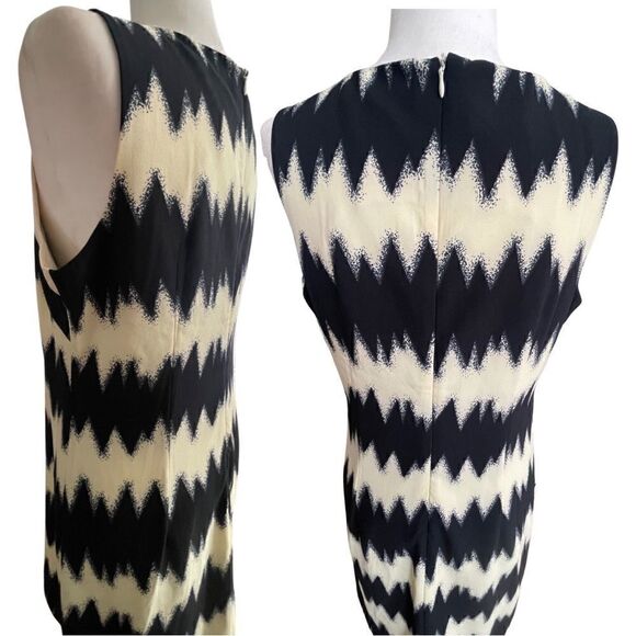 Lucy Paris Sleeveless Chevronish Concealed Back Zip Dress - Picture 4 of 9